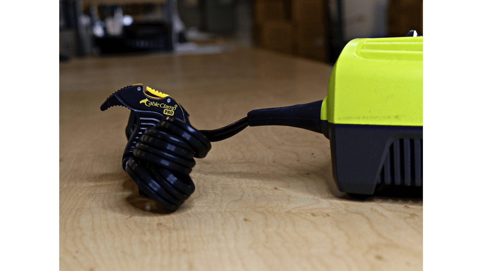 Cable Clamp® PRO Small Gul/sort - Cableclamp.no