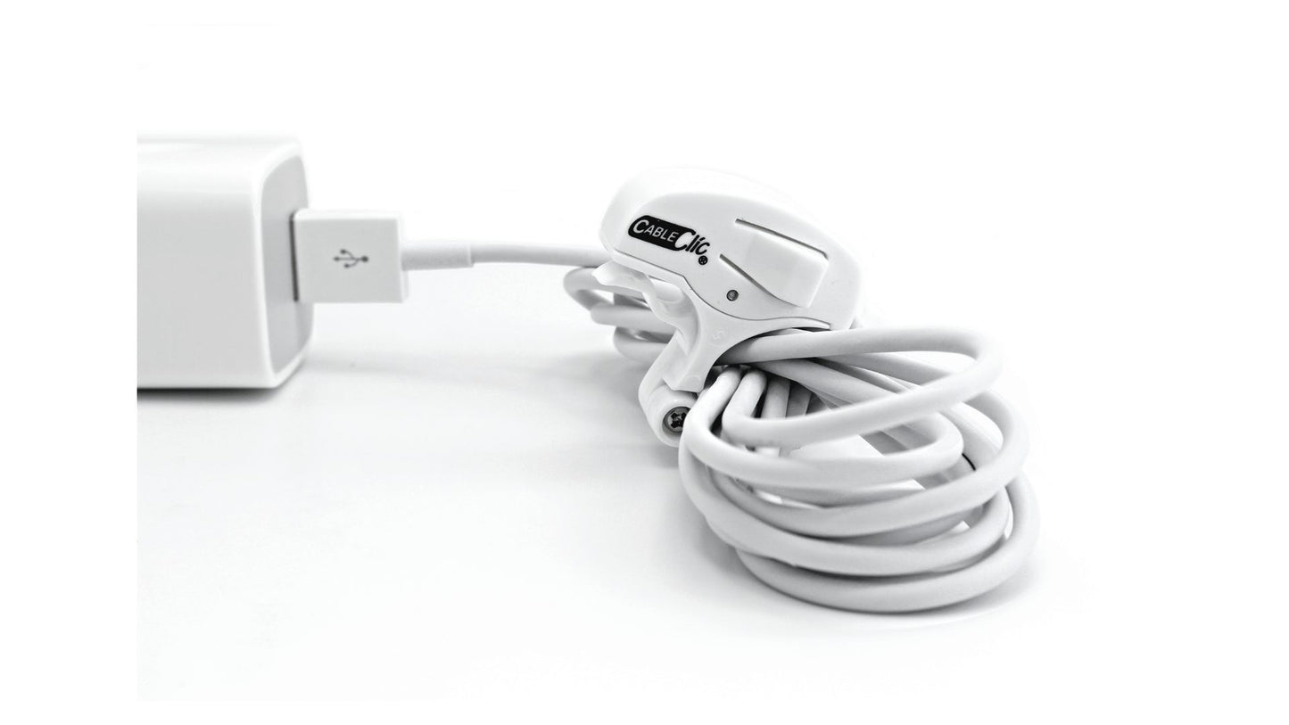 Cable Clic® Mini Hvit - Cableclamp.no