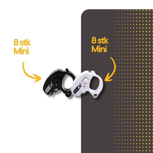 Cable Clic® Mini Sort og Hvit Bundle 16 stk. - Cableclamp.no