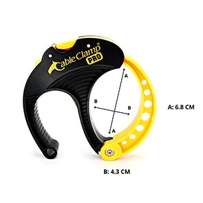 Cable Clamp® PRO Large Gul/sort - Cableclamp.no