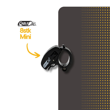 Cable Clic® Mini Sort Startpakke 8 stk. - Cableclamp.no 
